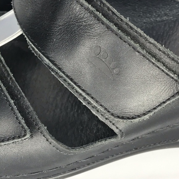 Spring Step Black Leather Slide On Sandal Womens 9.5 US ‎ 41 EU Casual Beachwear - Picture 6 of 14